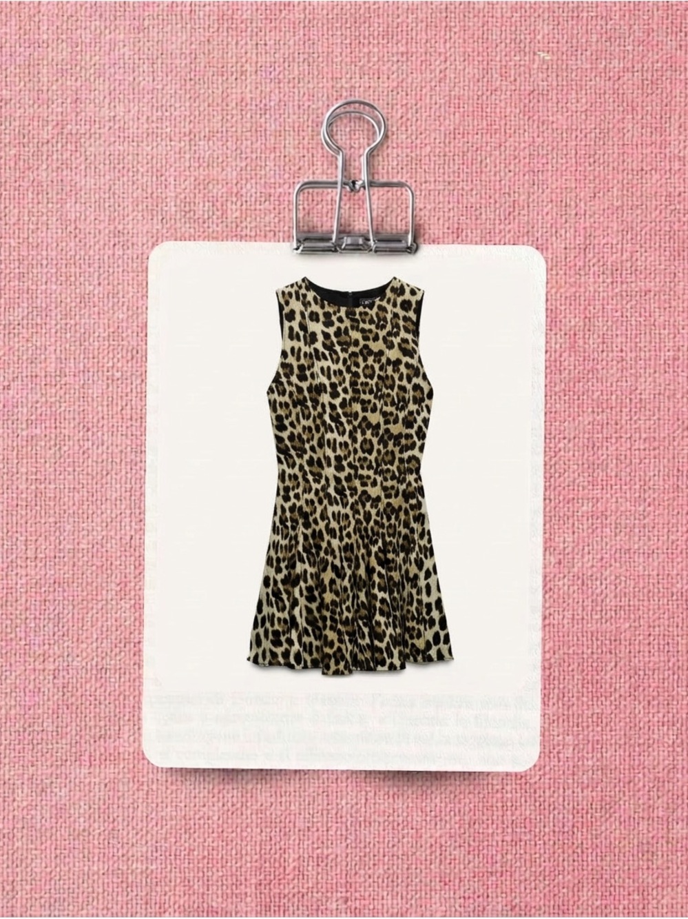 Zara Animal Print Mini Dress